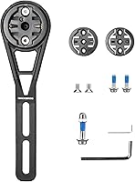 Vista 8 de ROCKBROS Soporte para computadora de bicicleta en la parte delantera compatible con mesas de reloj convencionales, equipado con múltiples tipos