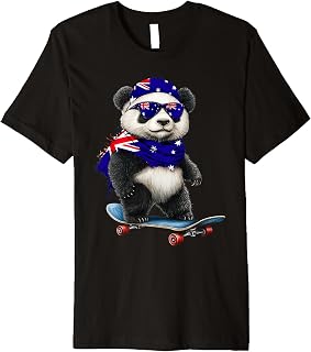 Australian Flag American US Flags Panda Heritage Australia Premium T-Shirt