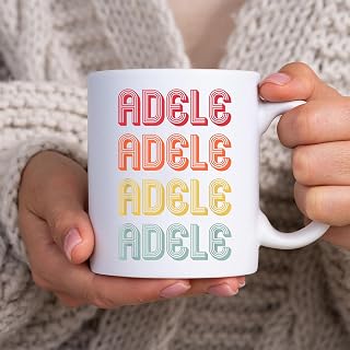 Adele Gift Name Personalized Retro Vintage 80s 90s Birthday Mug, Tea Mug, Tea Cup, Coffee Cup