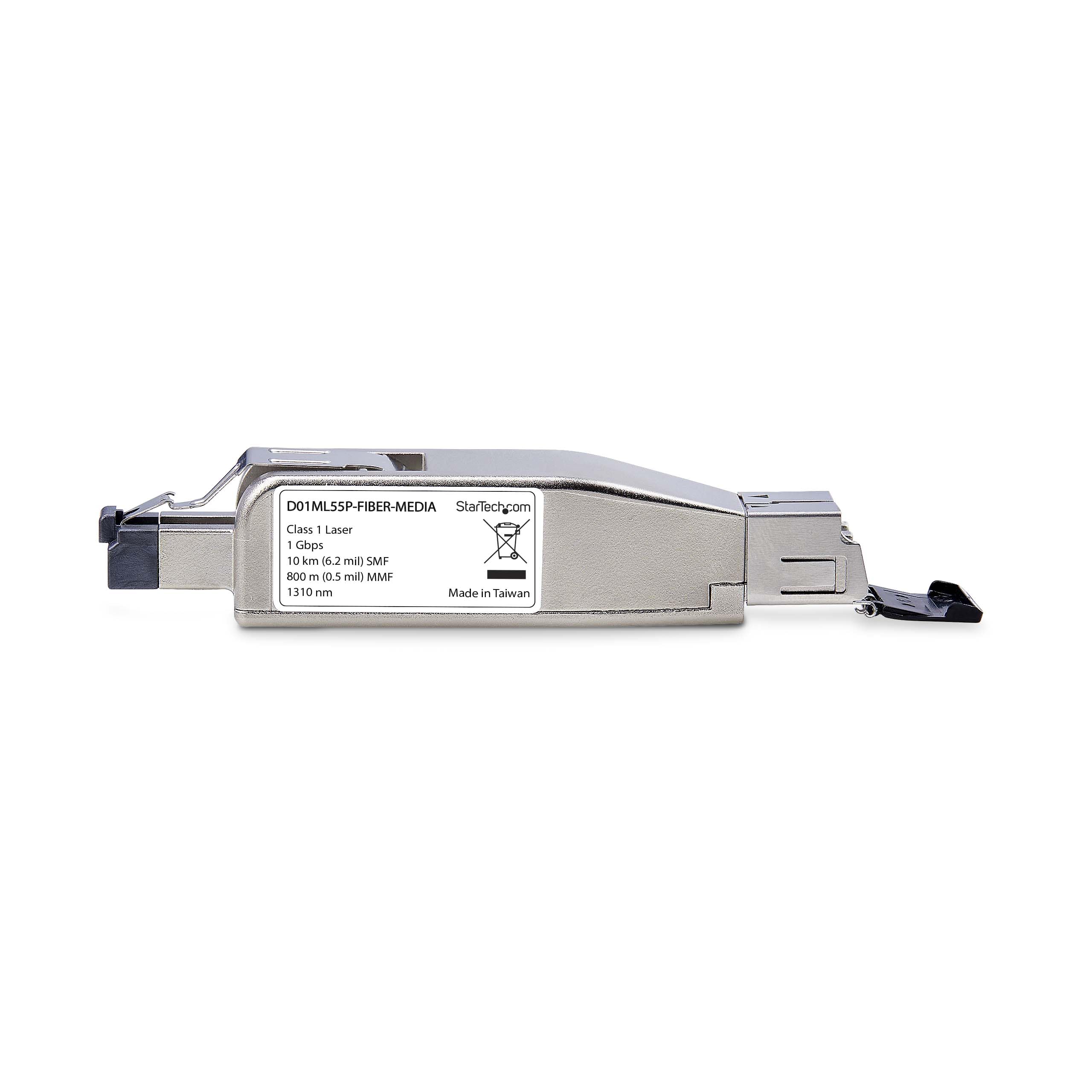 StarTech Convertisseur Fibre Gigabit vers RJ45 (D01ML55P-FIBER-MEDIA) | Media Ethernet, Monomode 10km, Multimode 800m, Micro Mini, PoE 802.3af, LC, IP20
