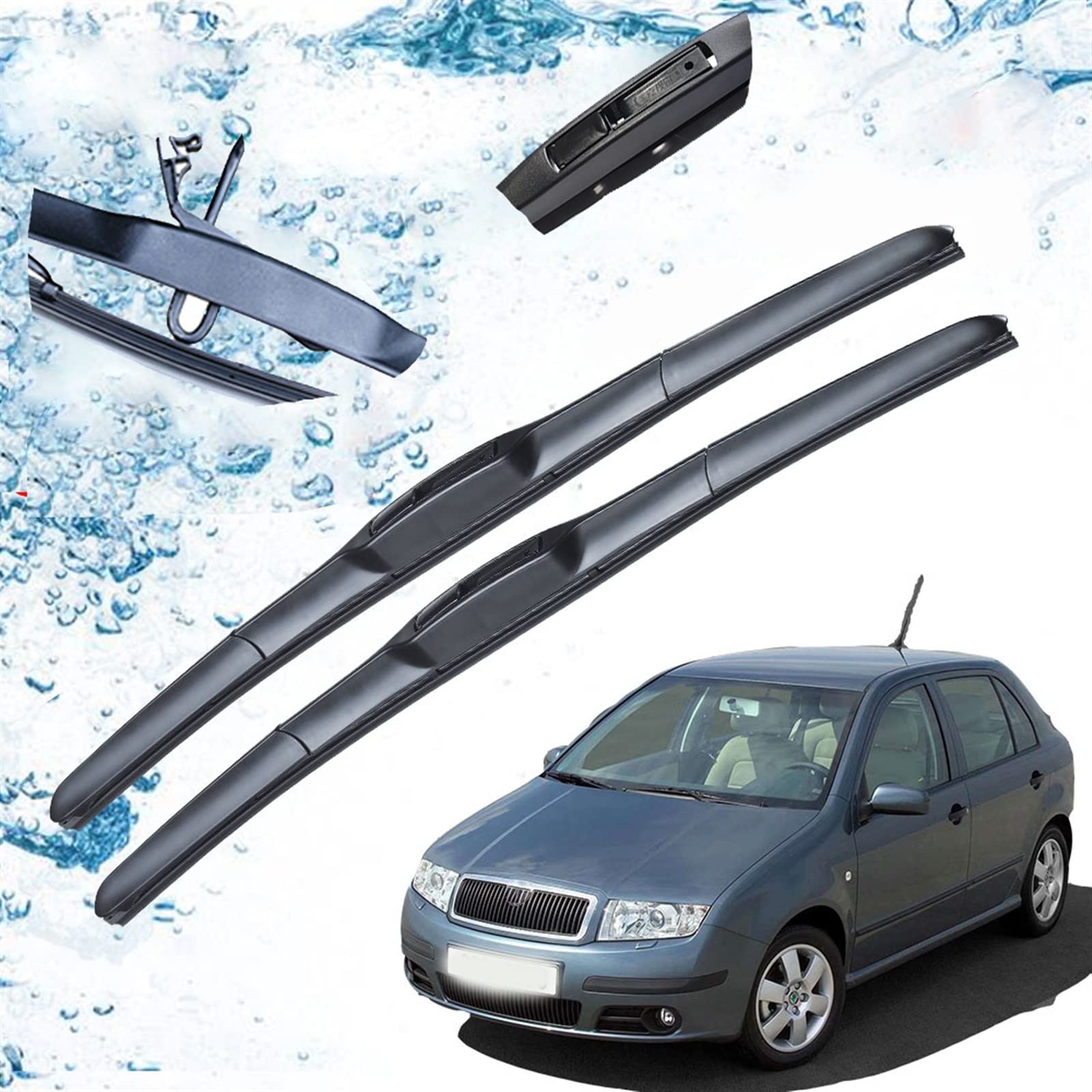 Balais d'essuie-glace avant de voiture pour Skoda Fabia 6Y essence diesel