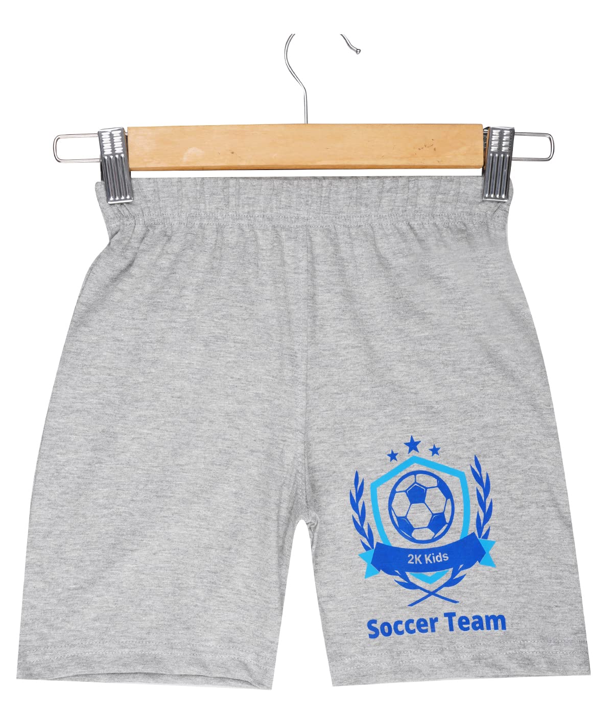 2K Kids Boys Regular Fit Without Pocket Cotton Shorts - Pack of 2 - Image 3 thumbnail