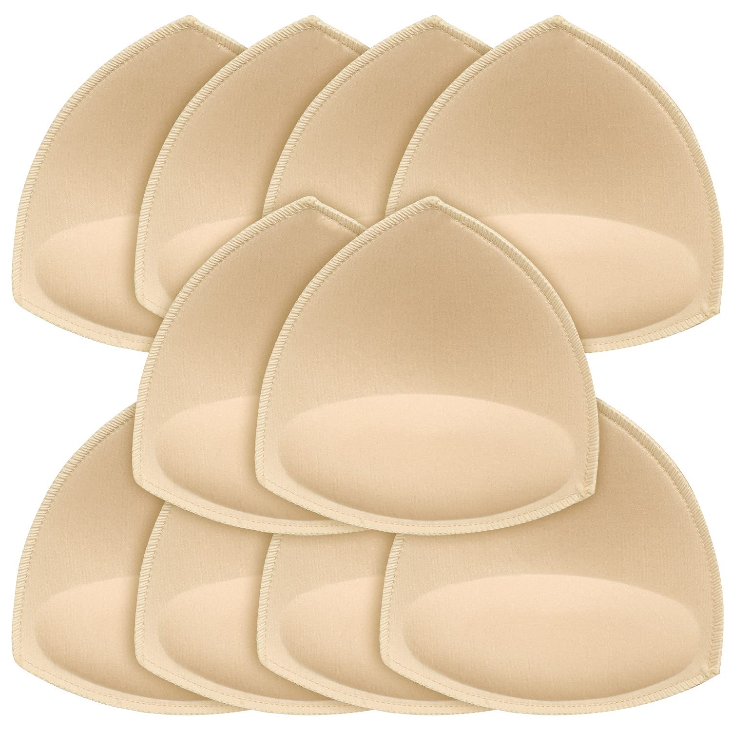 5 pairs Women's Triangle Bra Pads Inserts Removable Push Up Sports Bra Cups Replacements For Bikini Top Swimsuit