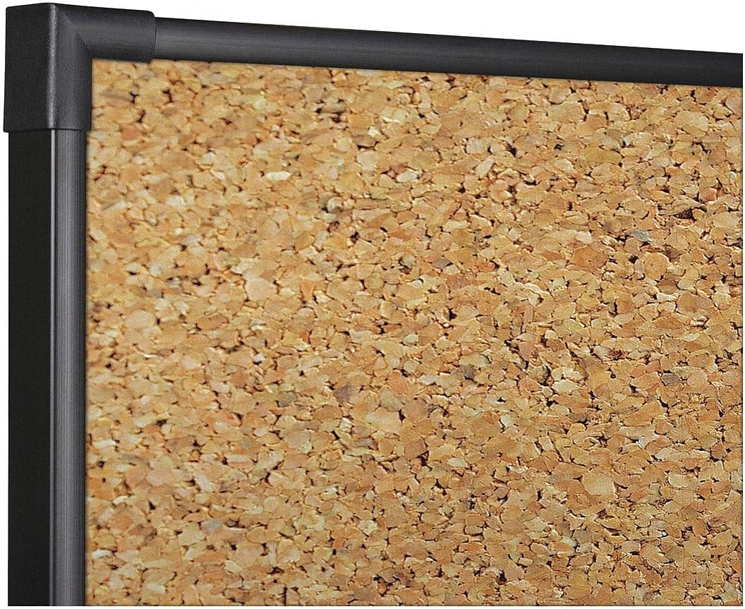 PushPin Bulletin Board, Cork, 48"H x 96"W, Natural