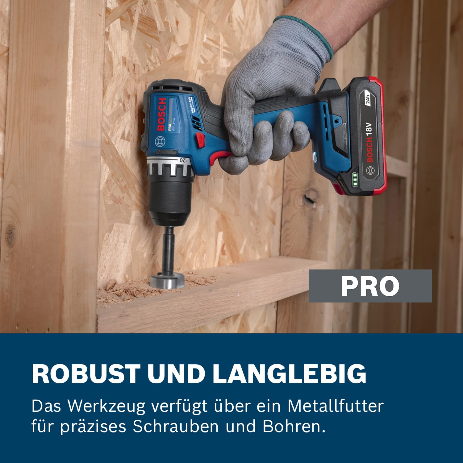 Bosch PRO Akku-Bohrschrauber GSR18V-52