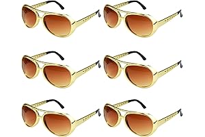 6pcs Disco Sunglasses: Channel Your Inner Elvis on the Dance Floor