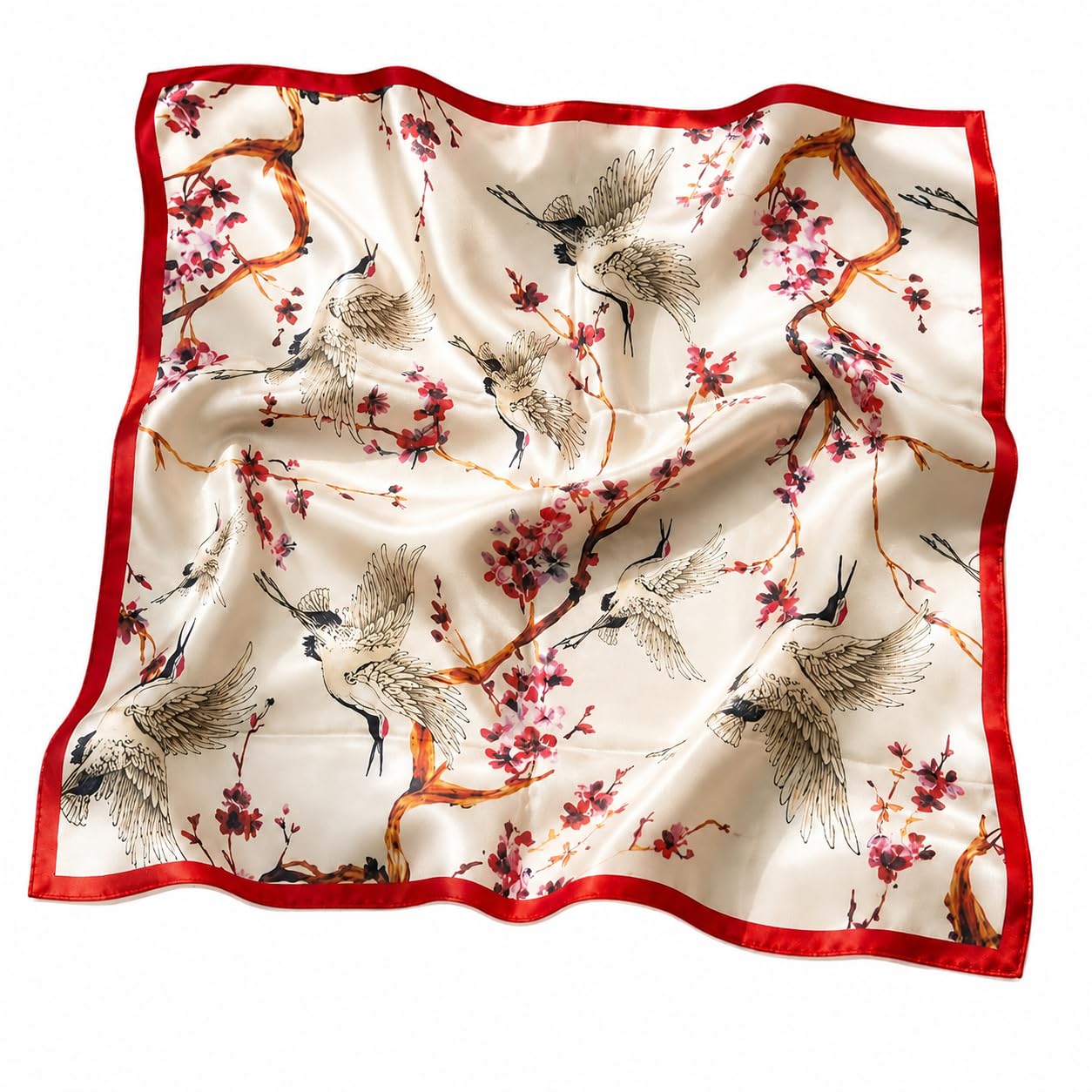 Reema Prints Fancy Digital Silk Satin Bandana (multicolor-50X50cm)-image-12
