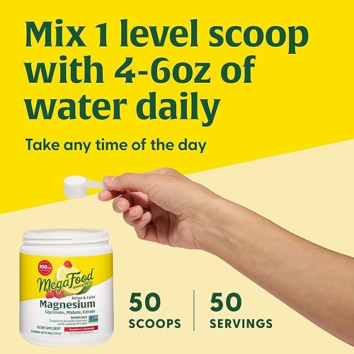 Miniatura 5 de Megafood Relax Calm Magnesium Powder Raspberry Lemonade 705 onzas