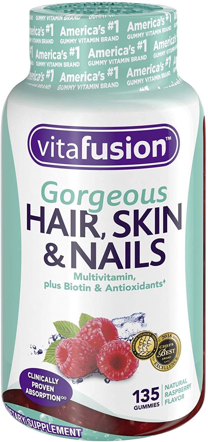Vitafusion Gorgeous Hair, Skin & Nails Multivitamin Gummy Vitamins, 135ct