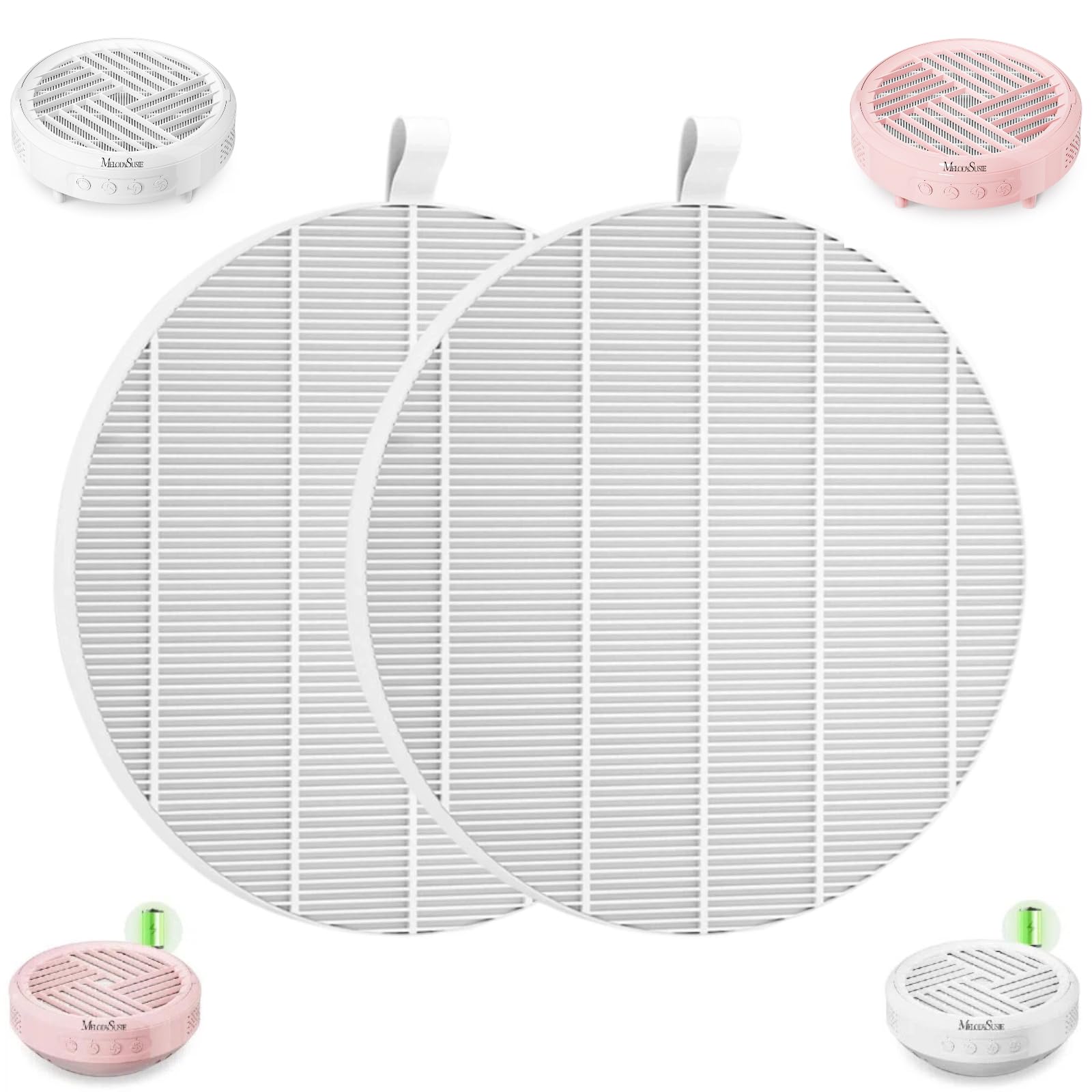 MelodySusie Nail Dust Collector Replacement Filter for HPro SproR,2 Pack Reusable Dust Filter Only for MelodySusie Nail Dust Collector Vacuum Fan Dust Collector Extractor Electric Dust Suction Machine