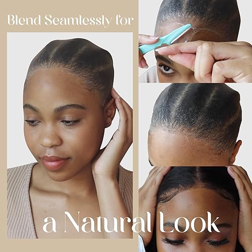 Miniatura 59 de 12 Paquetes Dreamlover Beige, base de peluca color beige, casquillos de peluca con extremo de nailon elástico de color carne, cada tablero de papel