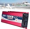 Power Inverter 1600W2200W3000W Dc 12V24V48V60V to AC 110V220V Portable Car Inverter, with LCD DisplayOutlets, for Rv Truck Car Boat CampingTravel,12V-3000W