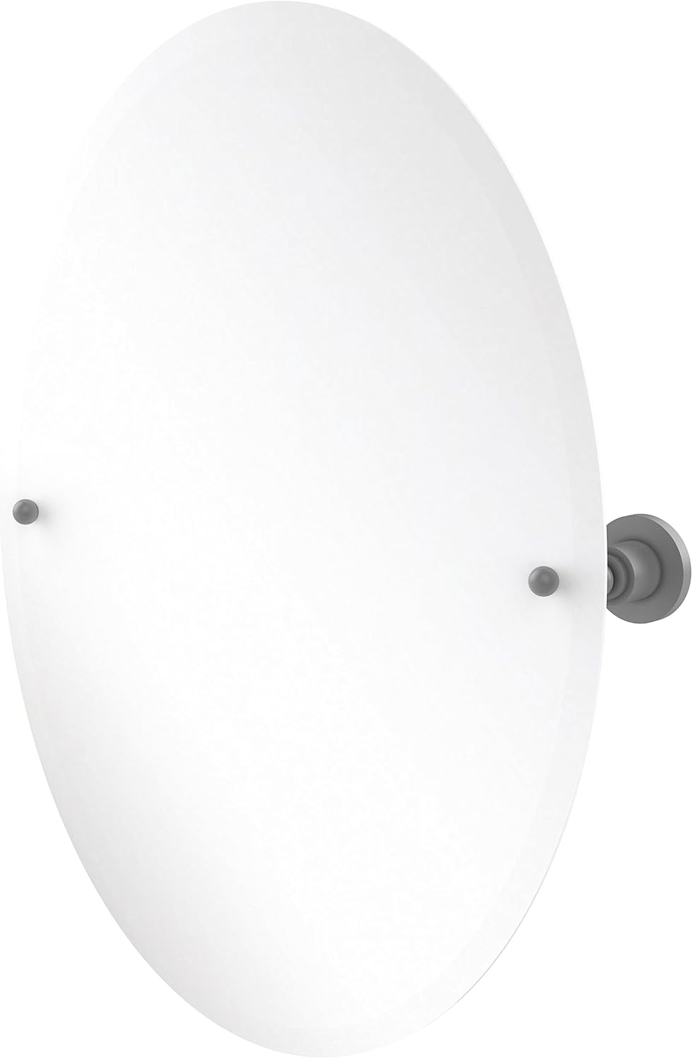 Allied Brass AP-91-LVN Frameless Oval Tilt Mirror with Beveled Edge, Lavender
