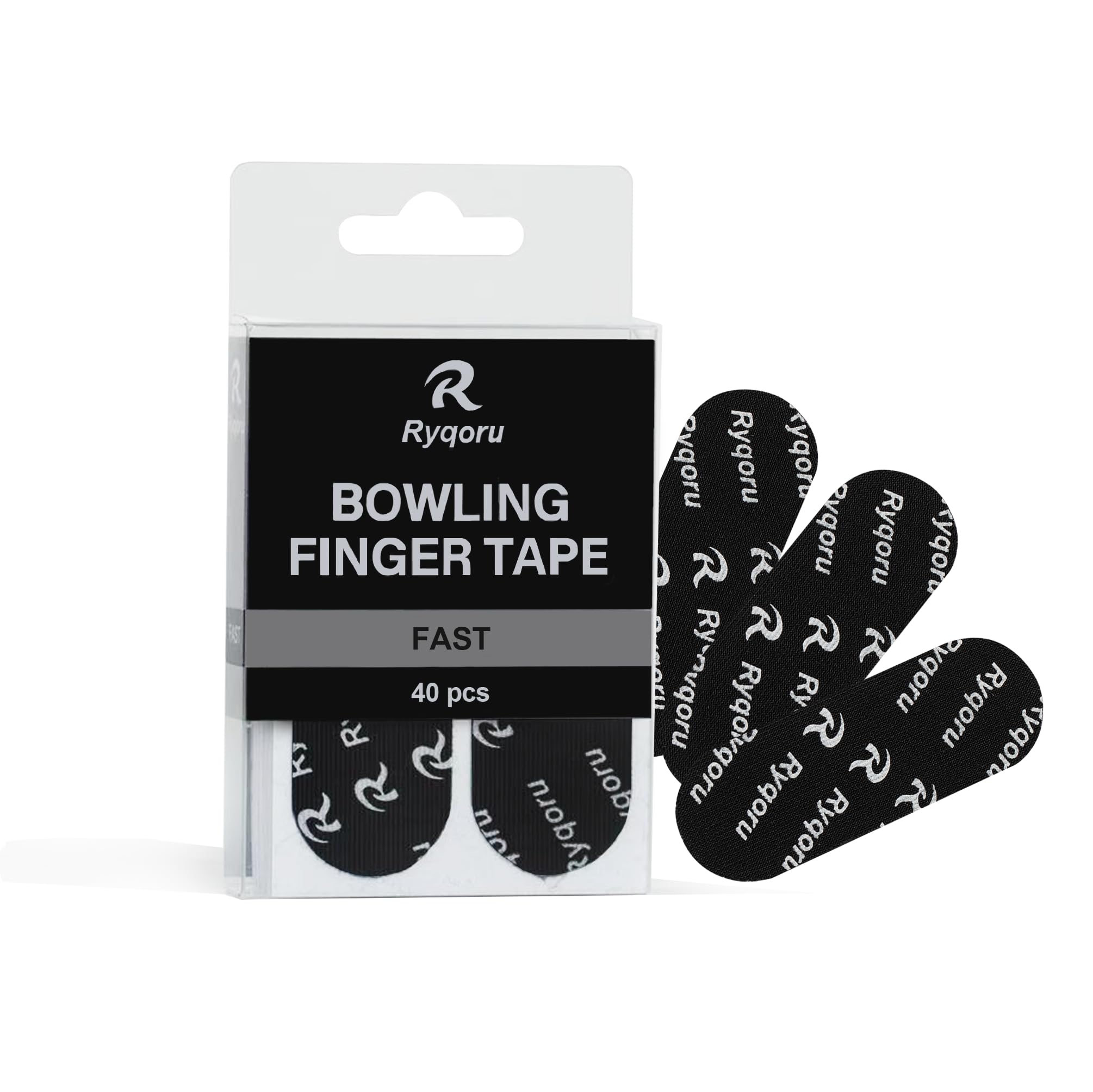 40 PCS Bowling Thumb & Finger Tape, Fast Release Pre-Cut Insert Tape for Thumb Hole, Grip & Skin Protection, Breathable, No Residue, Black-picture-12