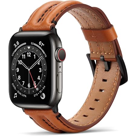 Tasikar Cinturino Compatibile per Cinturino Apple Watch 45 mm 44 mm 42 mm,  Cinturin in Vera Pelle Compatibile con iWatch SE Series 7 6 5 4 3 2 1 -  (42mm/44mm/45mm, Marrone Scuro) : Amazon.it: Elettronica