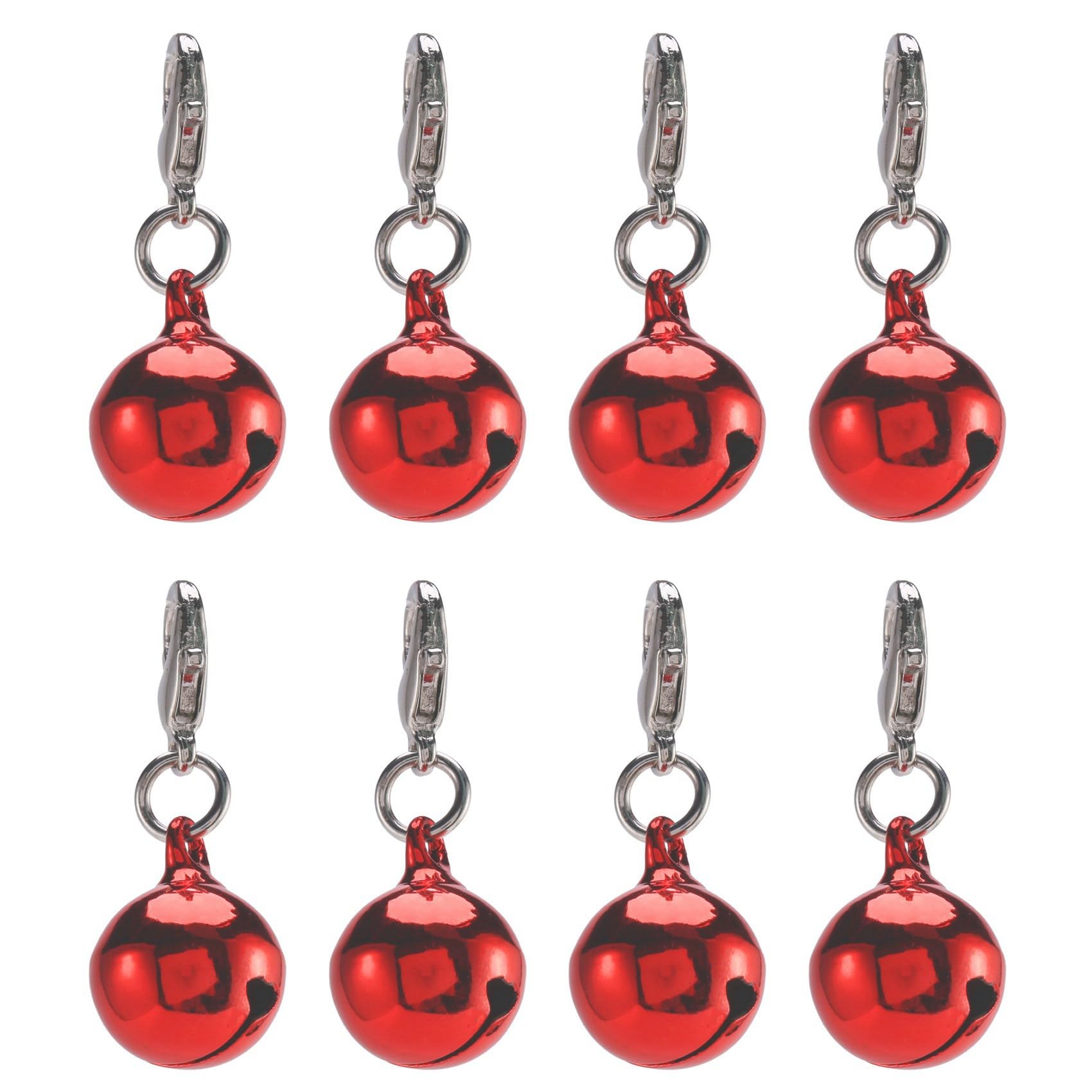 Vjsujehgy 8X Bells Jingle Bell Pendant for Dog Cat Collar Canvas Backpack