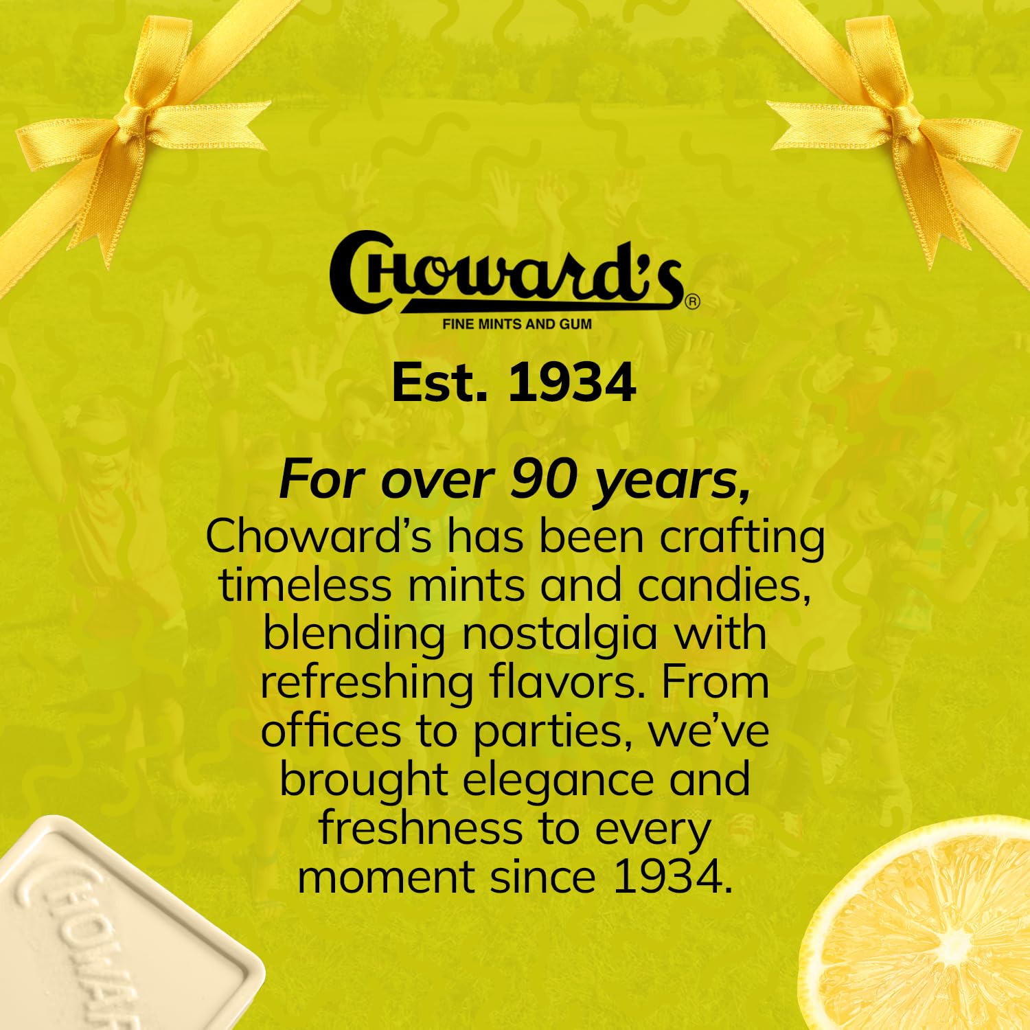 Choward's Lemonmint | Unique Aromatic Flavors of Mint for Everyday Freshness | Perfect for Travel, Sharing, and Gifting | Distinctive Taste in Convenient Packaging | (24 pack per box)