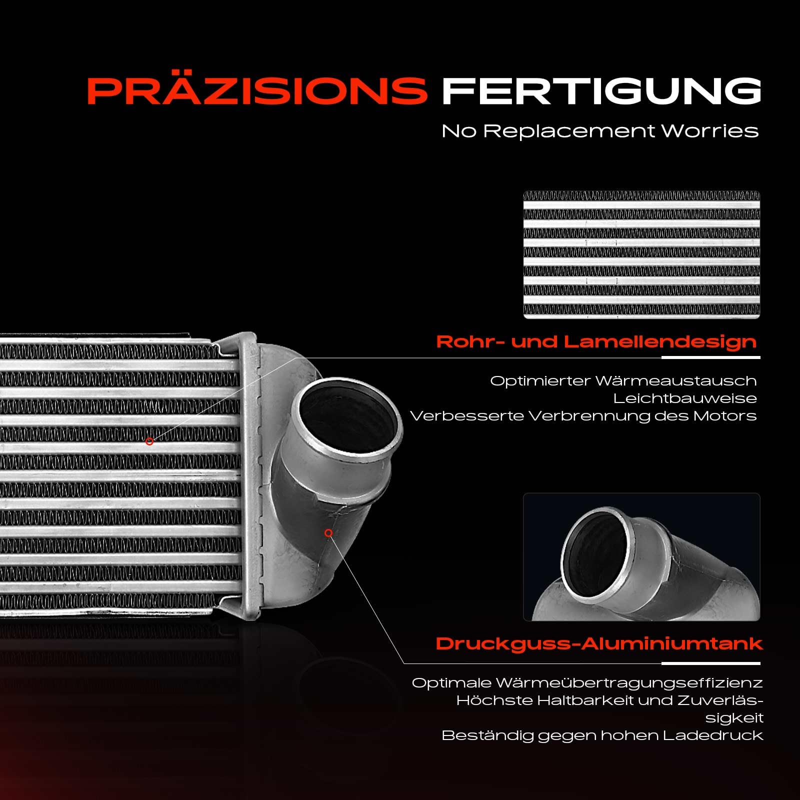 Frankberg Ladeluftkühler Turbokühler Kompatibel mit Santa Fé III DM DMA 2012 Sorento II XM 2.0L 2.2L 2009-2012 Sorento II Kasten/SUV XM 2.2L 2009-2012 Replace# 282712F000