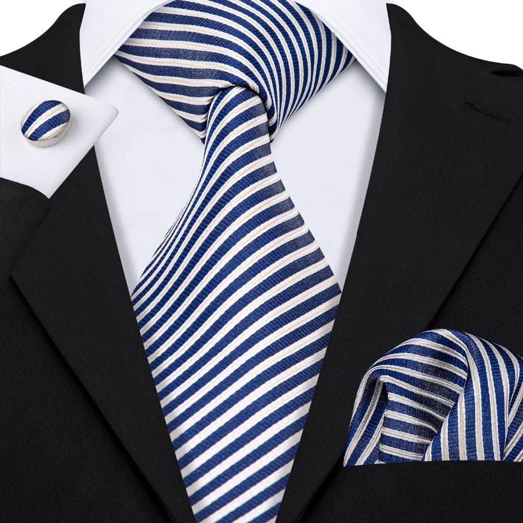 Striped Pattern Fashion Tie Business Silk Men Neck for Party Wedding