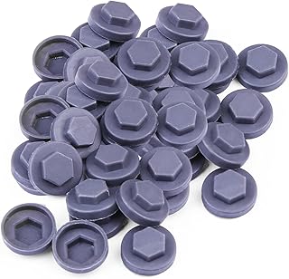 400 Pack Steel Gray Roofing Screw Caps – Durable Plastic Snap-On Covers for Roofing Screws, Weatherproof & UV Resistant Protective Caps – for Outdoor Roof, Siding, and Construction Projects