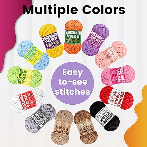 Miniatura 3 de Hilo blanco roto para principiantes, de 3 x 1.76 oz, hilo blanco roto de 260 yardas para tejer a ganchillo, puntadas fáciles de ver, peinado medio