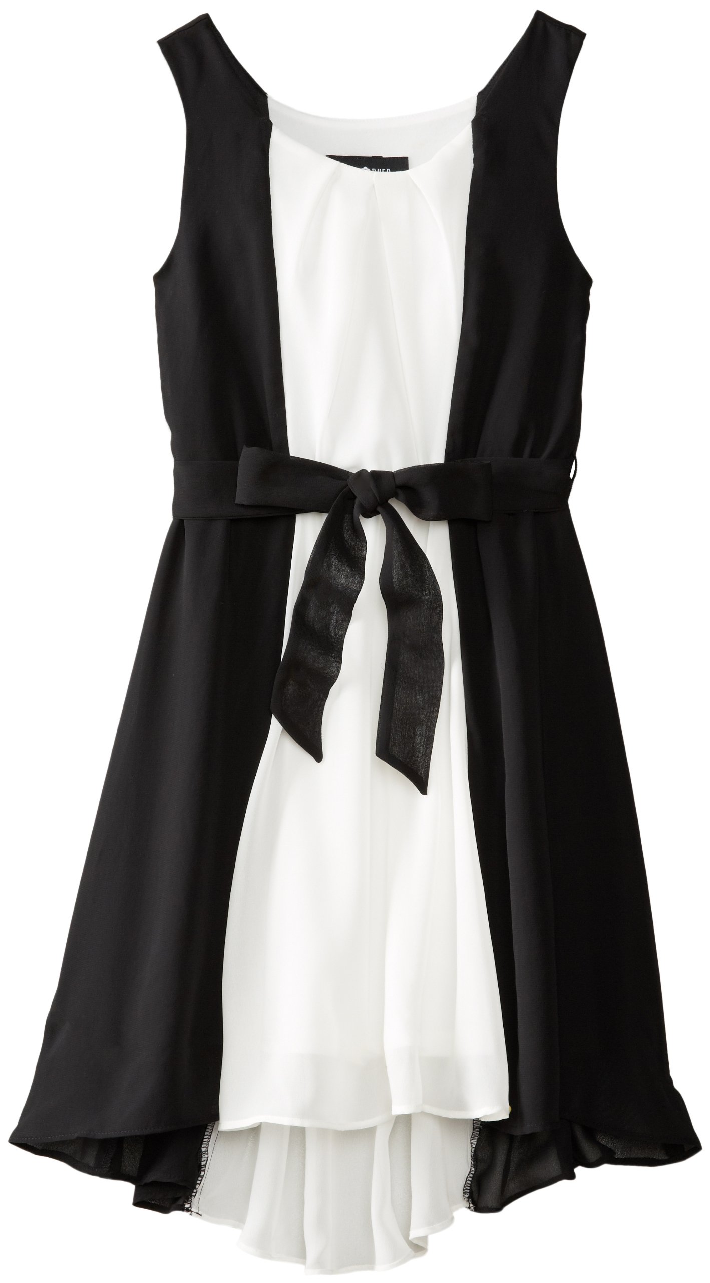 Amy Byer Big Girls' Sleeveless Color-Block High/Low Chiffon Dress