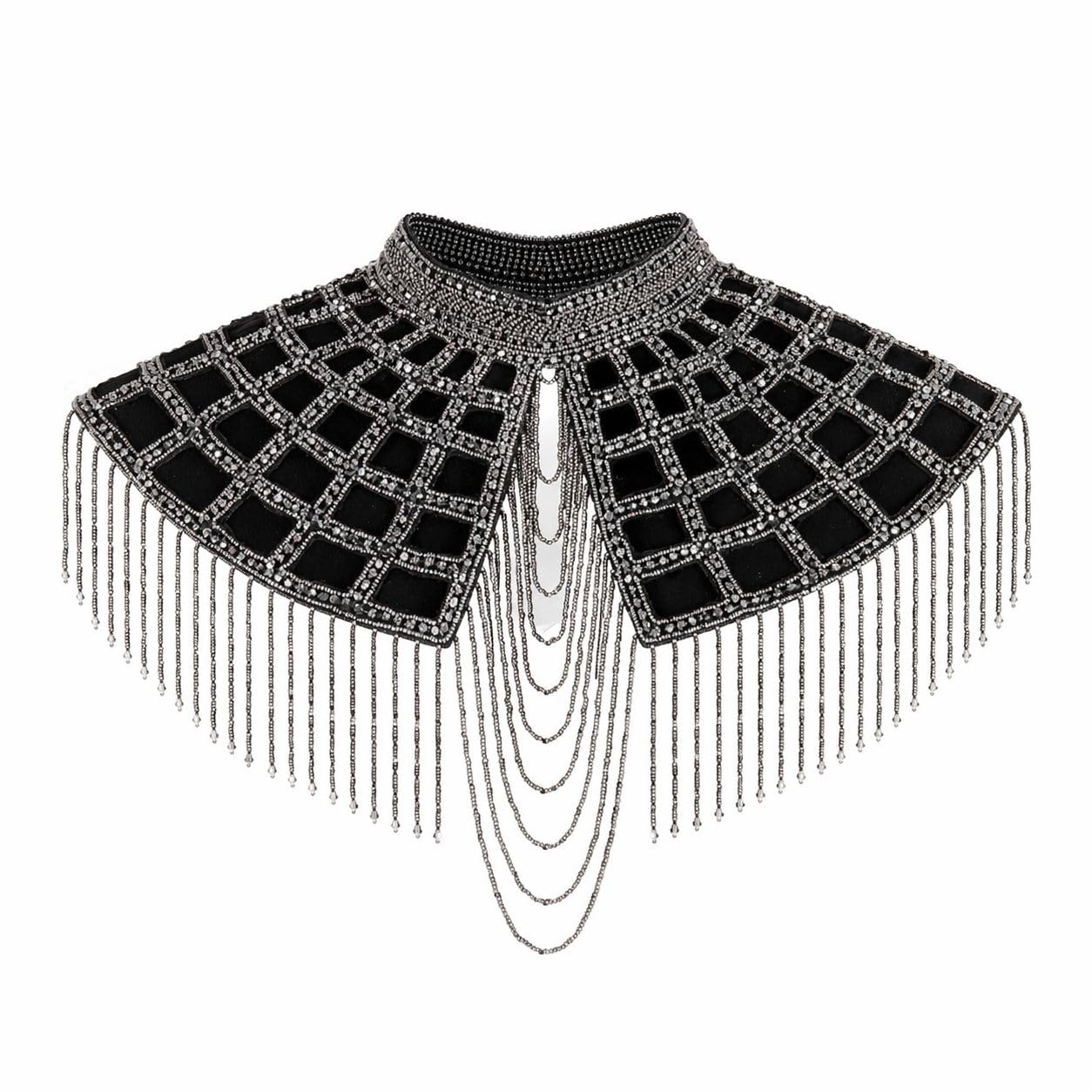 asyad boutique Poncho for girls, Poncho for women (SILVER)-picture-51