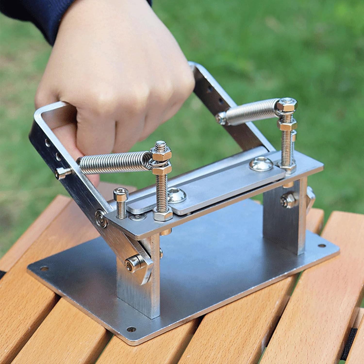 Leather Skiver Splitter Set, 3.93in Stainless Steel Manual Leather Splitter Leather Peeling Machine 10 Pcs Blades, Leather Paring Skiver Leather Skiving Tools (S)