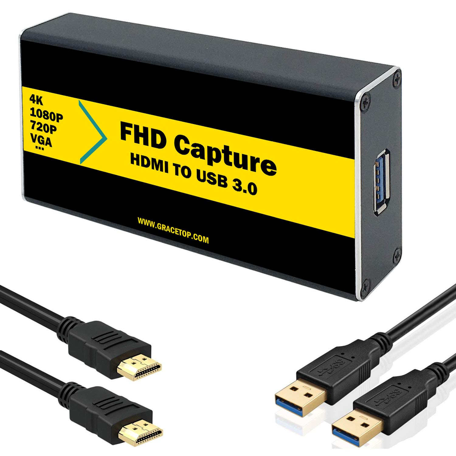 Przechwytywanie wideo USB HDMI na USB 3.0 HD, transmisja strumieniowa i nagrywanie, konwerter gier 4K / 1080P na żywo wideo grabber konwerter