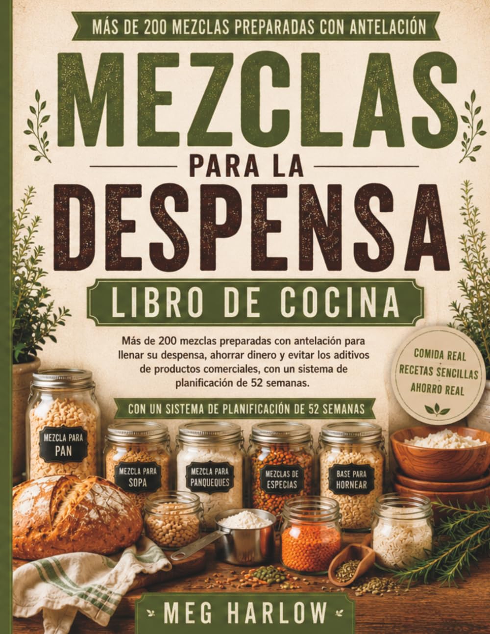 Libro de Cocina de Mezclas para la Despensa: Más de 200 mezclas preparadas con antelación para llenar su despensa, ahorrar dinero y evitar los ... de (LA SERIE MEZCLAS SECAS PARA LA DESPENSA)