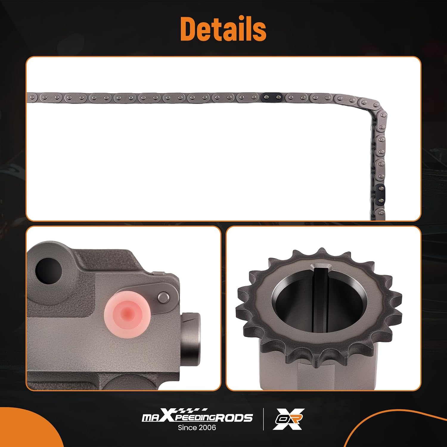 maXpeedingrods Timing Chain Kit with Sprocket Tensioner Guide for Toyota Camry RAV4 Highlander Avalon Sienna Venza Lexus ES300h NX300h Scion tC 2.5L 2.7L Replaces 13050-0V011 13506-0V010 13540-36040