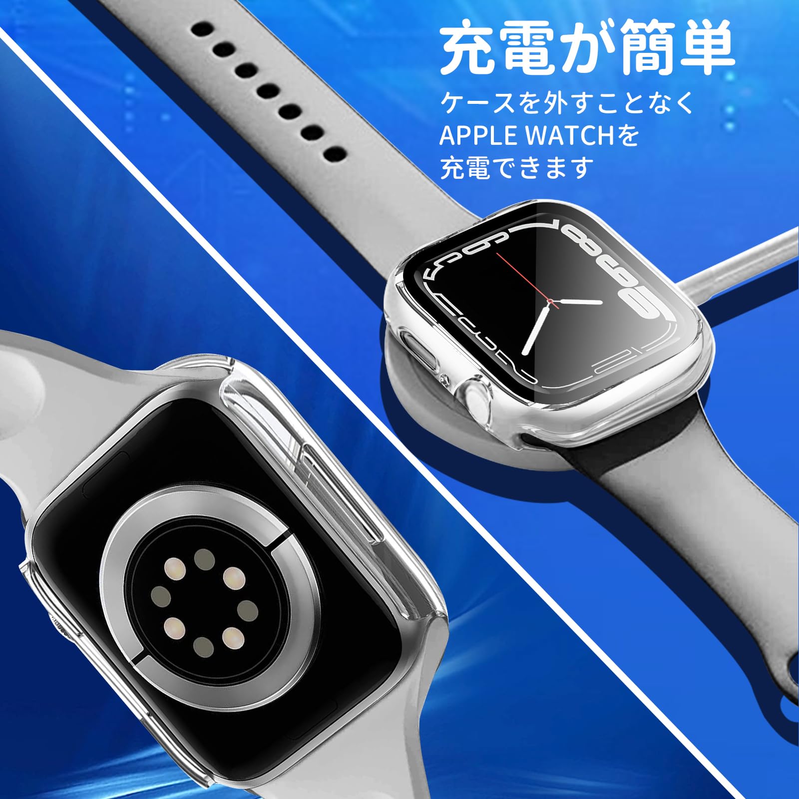 Amazon.co.jp: TEMEDO 対応 アップルウォッチ カバー 46mm Apple Watch 