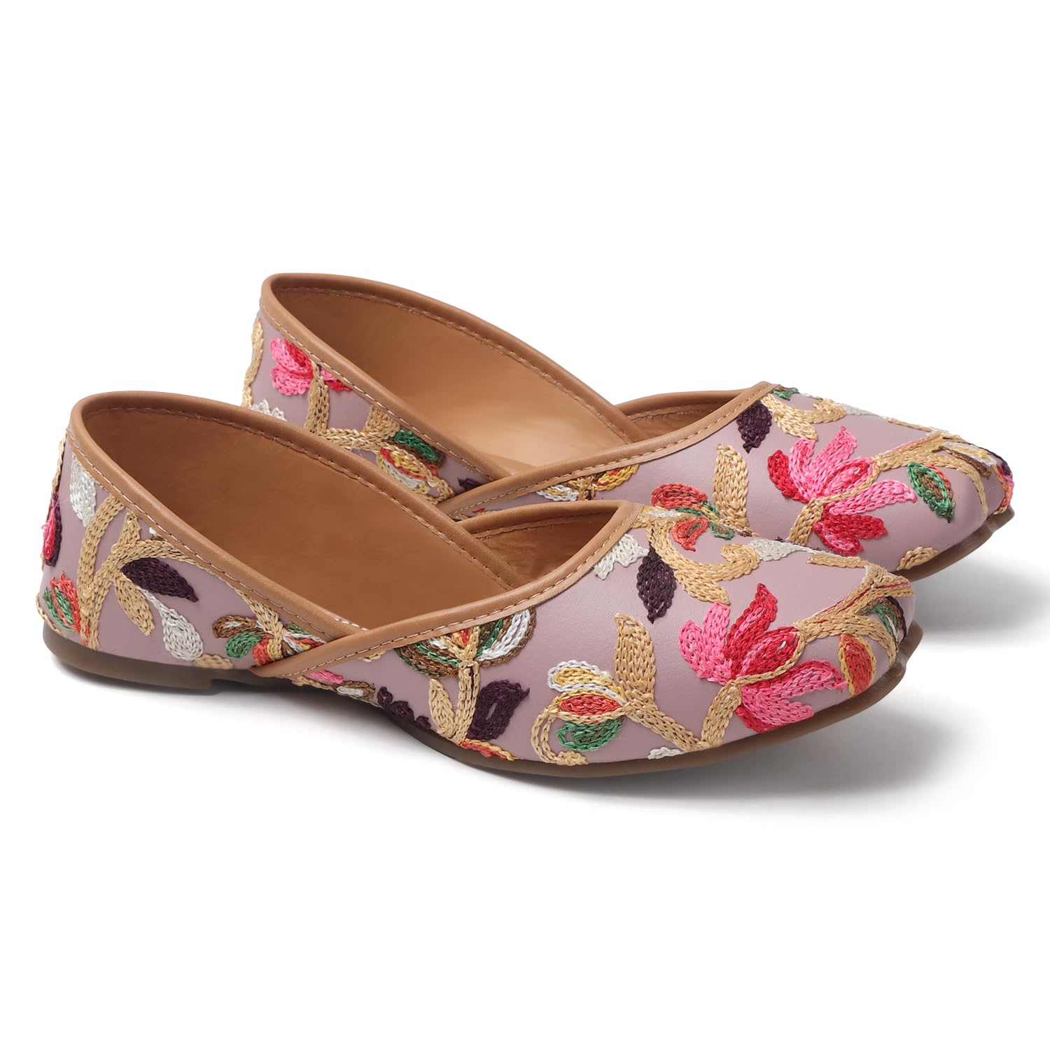 Stylish Embroidered Jutti for Women/Girls | Embellished Ethnic Jutti | Wedding Bellies | Women Ethnic Shoe Traditional Mojari | Kolhapuri/Jaipuri/Punjabi Jutties-image-47