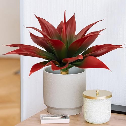 Miniatura 6 de Plantas de agave artificiales, grandes resistentes a los rayos UV, macetas de agave falsas para decoración de interiores y exteriores, plantas