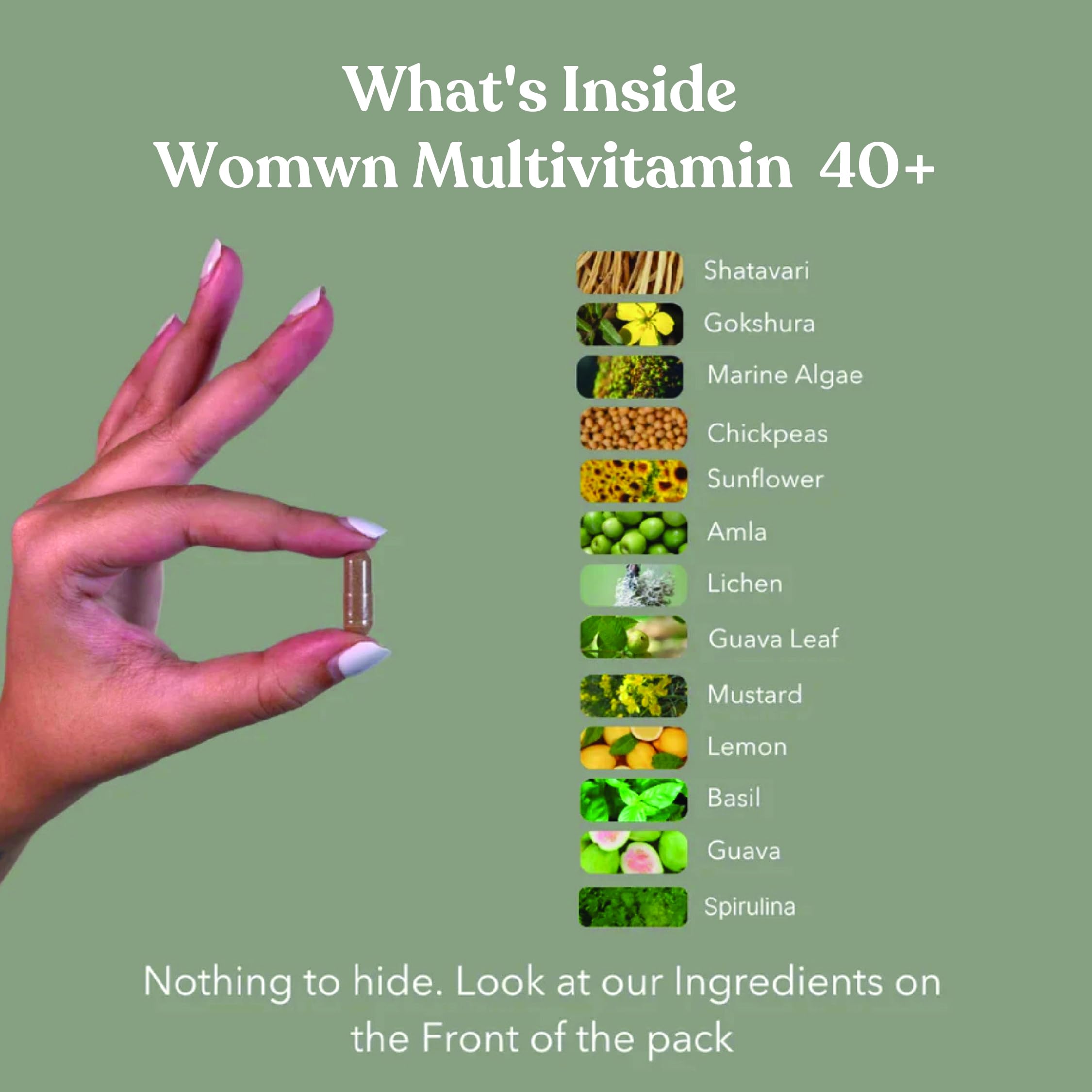 Earthful Multivitamin for Women 40+, 50+, Nearing Menopause | Improved Immunity, Hormonal Health, Skin, Hair & Bone Health | 100% Natural and Plant Based with 12 Vital Vitamins, Herbs | Pack of 2 — Amazon image 5