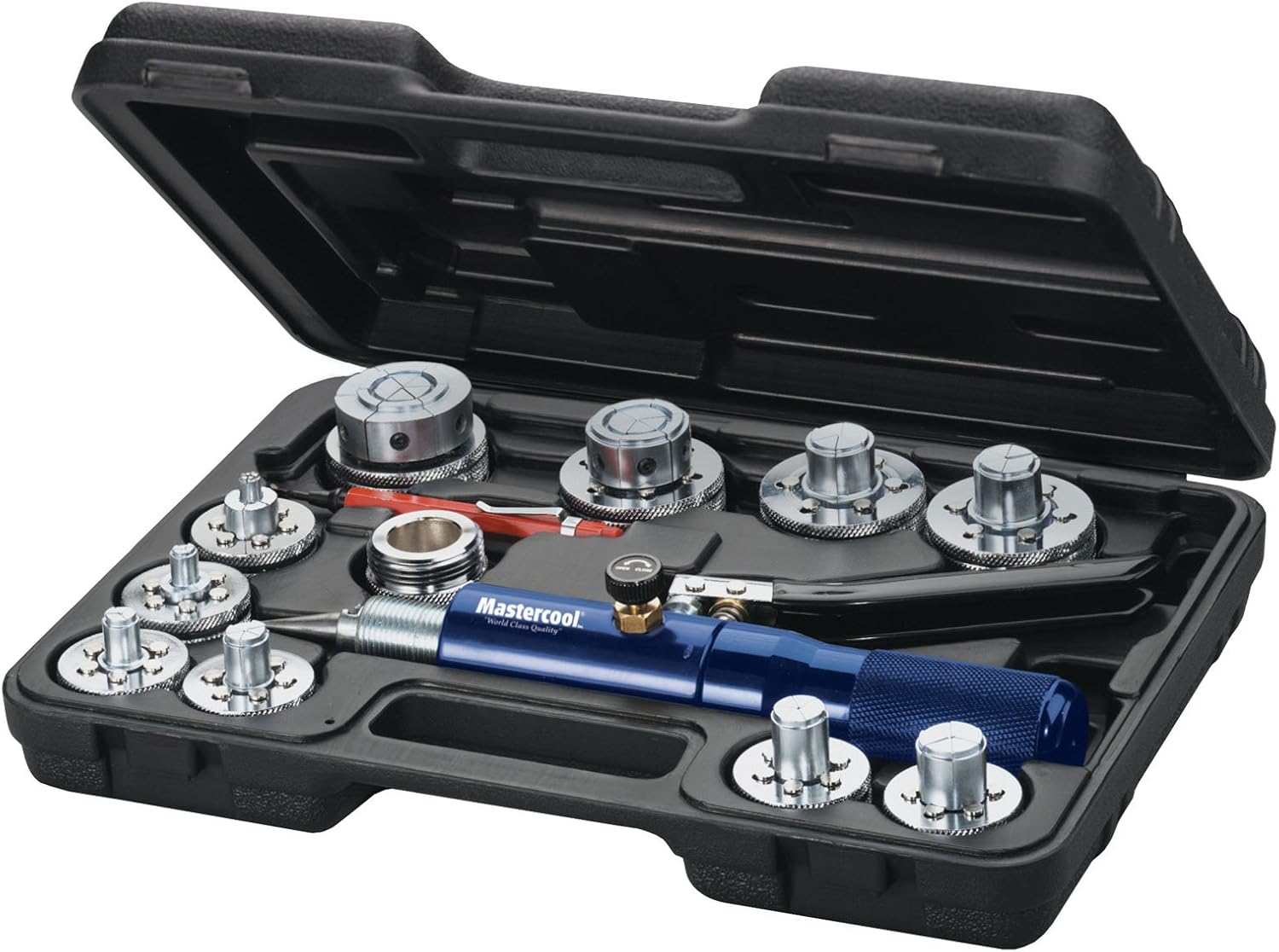 MASTERCOOL 71650-A Blue Hydra-Swage Tube Expander 10 Head Kit , Black : Automotive