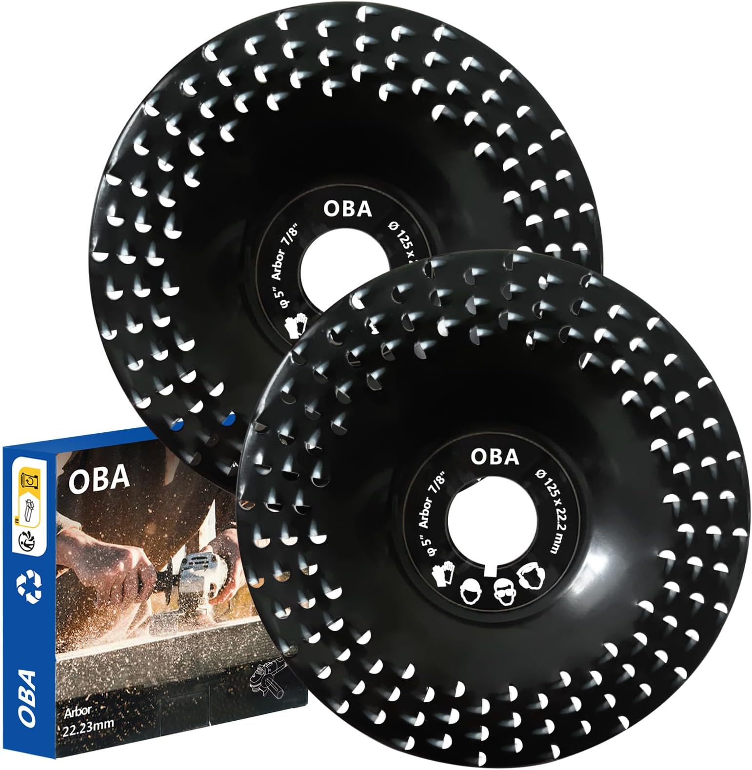 Disco Abrasivo Per Legno OBA | 115mm X 22.2mm | Per Smerigliatrice Angolare | Intaglio E Levigatura - Foto 7