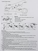 Vista 5 de Pack 2pcs Universal Cable Wire Stripper Cutter Stripping Tool for Flat or Round UTP Cat5 Cat6 Wire Coax Coaxial