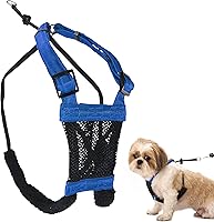 Vista 12 de Arnés para perro Sporn sin tirones para perros pequeños - Malla roja, nylon resistente, transpirable, liviano, ajustable, acolchado, suave y fácil