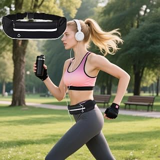 Running Belt Fanny Pack,Waist Pack Bag for Hiking Cycling Workout