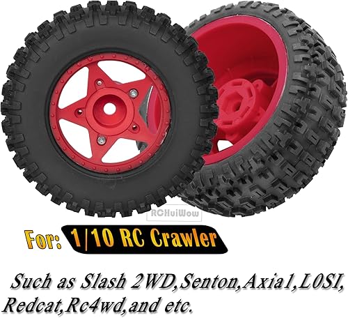 Miniatura 9 de Ruedas y neumáticos hexagonales RC de 0.472 in0.551 in para camión escala 110, neumáticos de camión RC para 110 Slash 2WD 4 × 4 Senton Axia1 L0SI