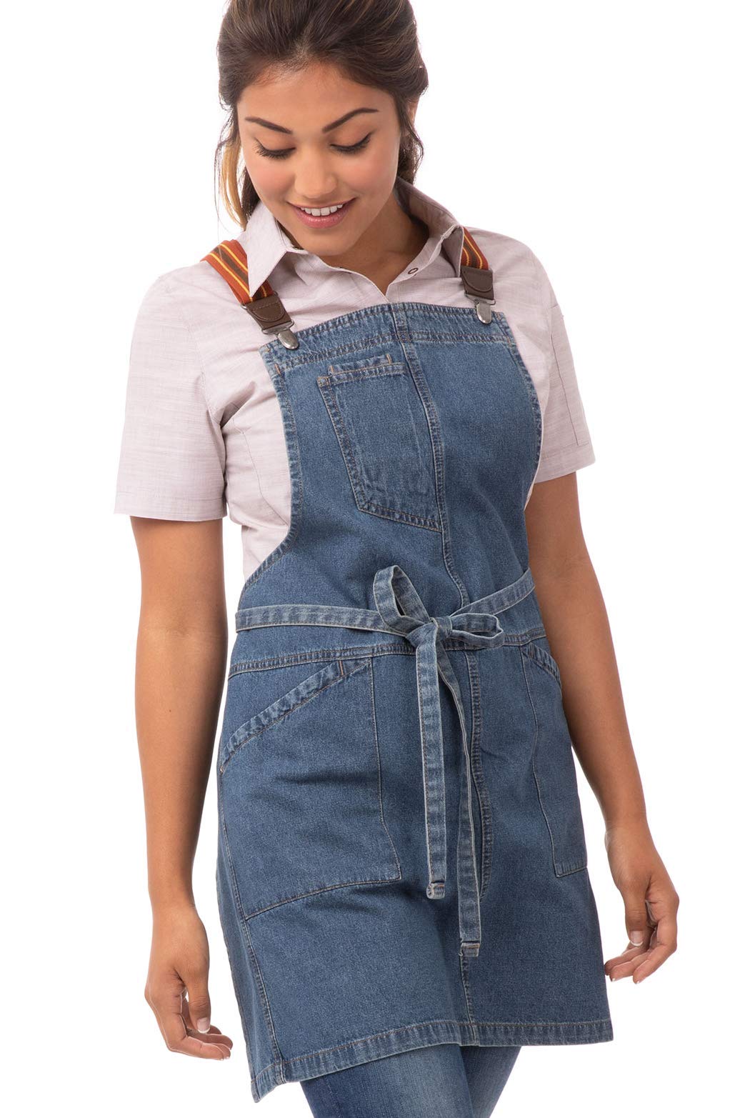 Chef Works unisex-adult Berkeley Petite Bib Apron