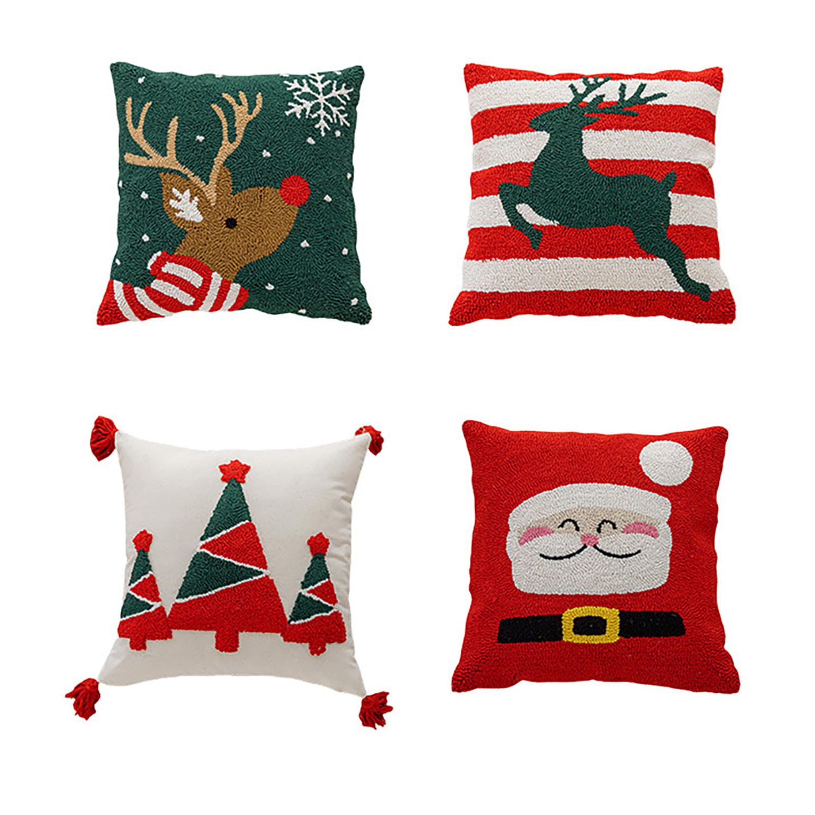 Plushie Pillow Case di Natale a tema divano letto decorazione cuscino copertura modello opzionale 1pc