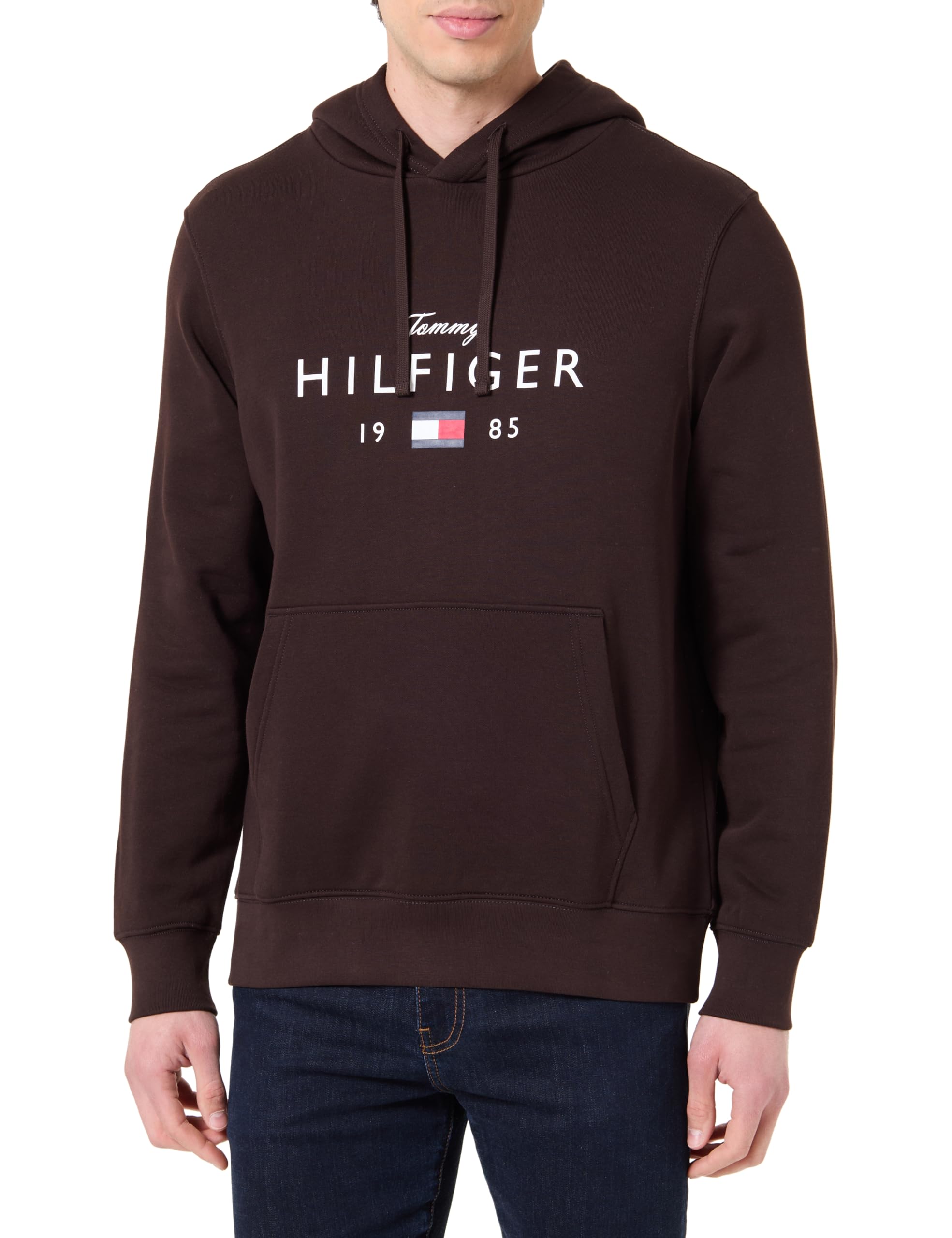 Tommy Hilfiger Herren Brand Love Big Hilfiger Hoodie Mw0mw41427 Kapuzenpullover