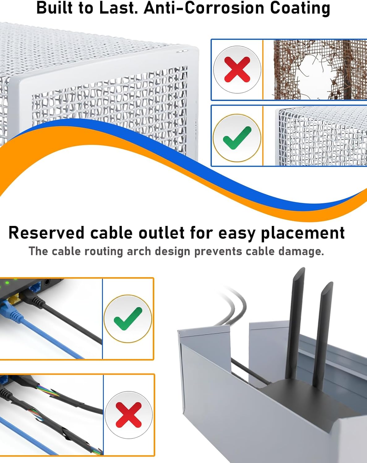Large WiFi Router Cover, About 90% of WiFi-Router Emf and 5G is Blocked, Wi-Fi Router Cover for Protection, WiFi Routers Emf Faraday Cage