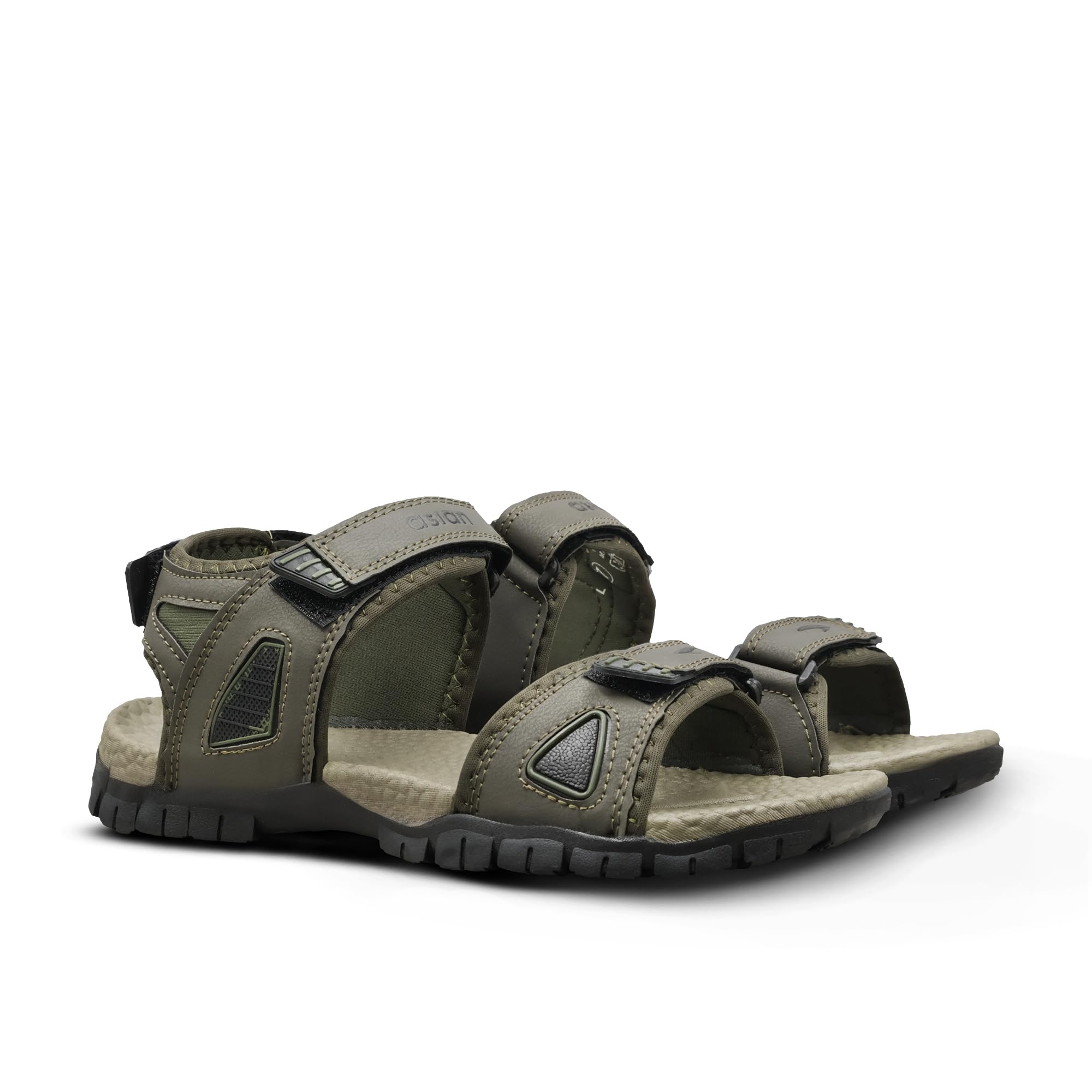 Mens VISTARA-21 Casual Sandals with adjustable velcro closure for easy wear with flexible fitting and trendy and stylish looks ideal for everyday use for mens as well as boys-image-47
