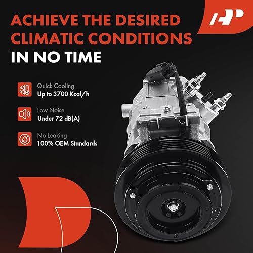 Miniatura 7 de A-Premium Compresor de A/C con embrague compatible con Chrysler 300 2007-2010, Dodge Charger Challenger 2009-2010, Magnum 2007-2008, 3.5L 4.0L