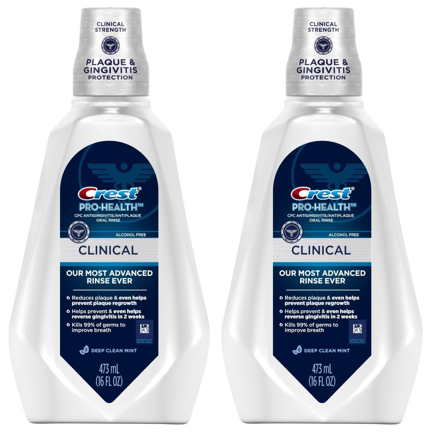 Crest Pro-Health Clinical CPC Antigingivitis/Antiplaque Oral Rinse Deep, Clean Mint 473 ml pack of 2 : Beauty & Personal Care