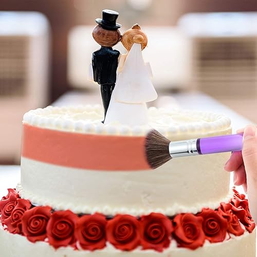 Miniatura 6 de 8 piezas de pinceles de decoración de dulces para tartas de Navidad, herramientas de fondant, pinceles de pintura de alimentos para pasteles,