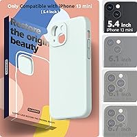 Vista 112 de SURPHY Compatible con iPhone 13 Mini Funda con Protector de Pantalla, (Protección de Cámara y Forro de Microfibra Suave) Funda de Teléfono